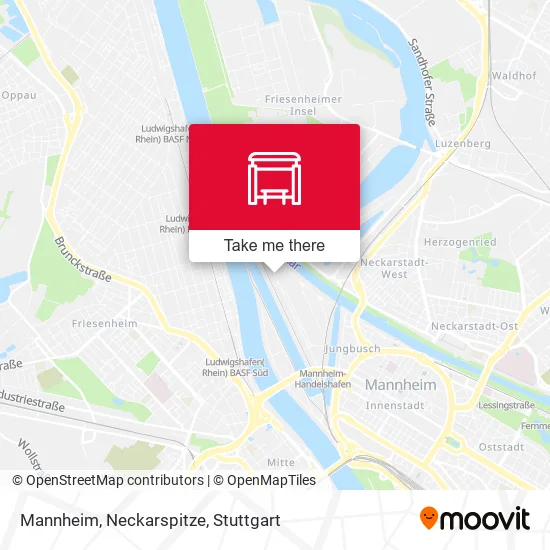Карта Mannheim, Neckarspitze