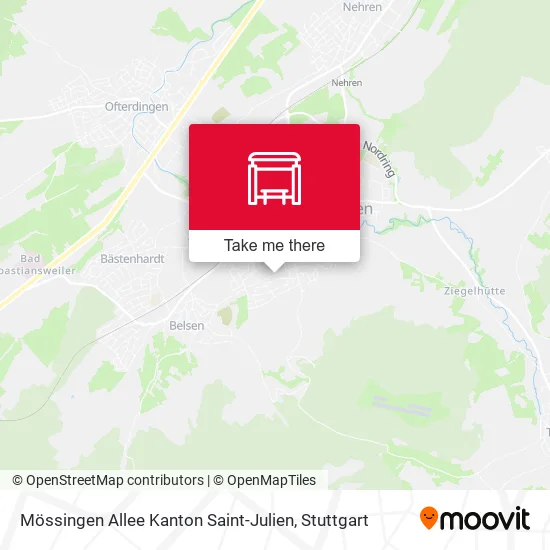 Карта Mössingen Allee Kanton Saint-Julien