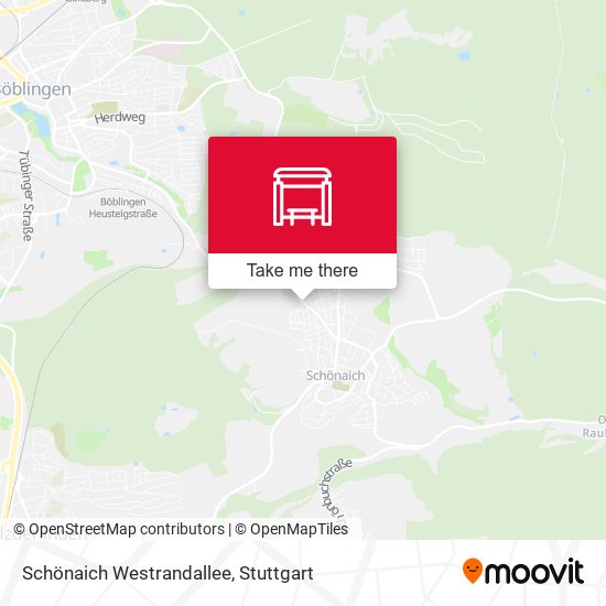 Schönaich Westrandallee map