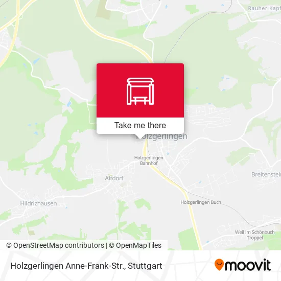 Карта Holzgerlingen Anne-Frank-Str.