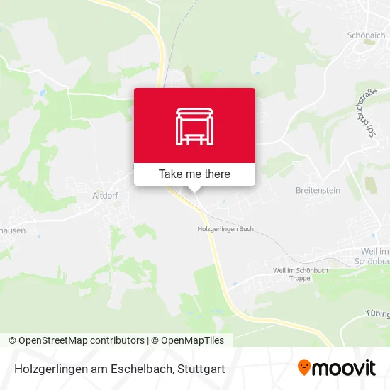 Карта Holzgerlingen am Eschelbach