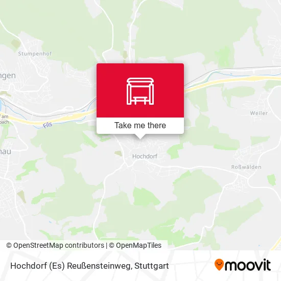 Карта Hochdorf (Es) Reußensteinweg