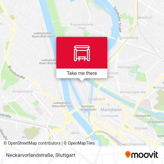 Карта Neckarvorlandstraße