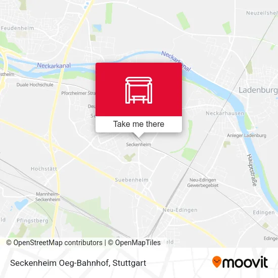Карта Seckenheim Oeg-Bahnhof