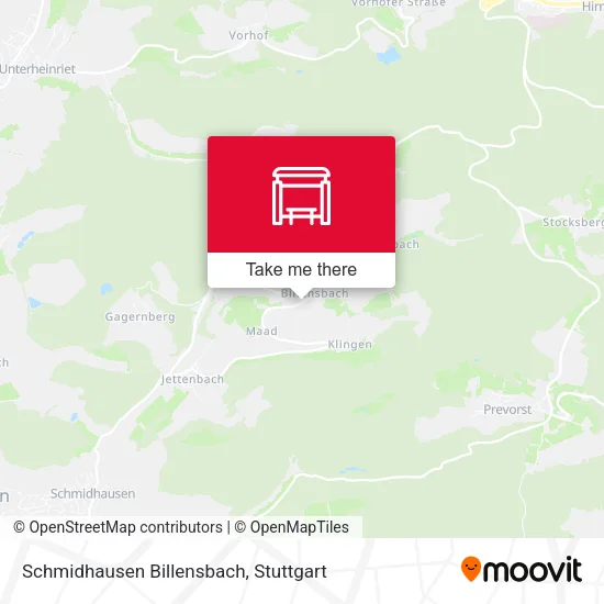 Карта Schmidhausen Billensbach