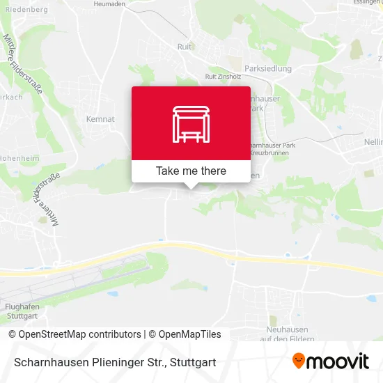 Scharnhausen Plieninger Str. map