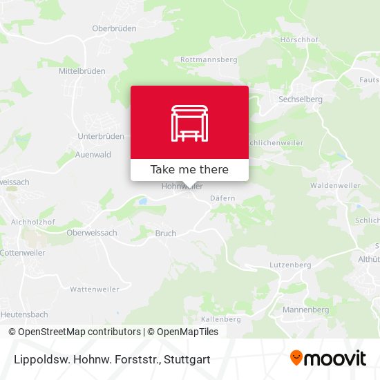 Карта Lippoldsw. Hohnw. Forststr.