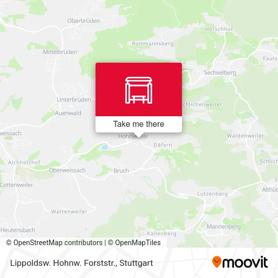 Карта Lippoldsw. Hohnw. Forststr.