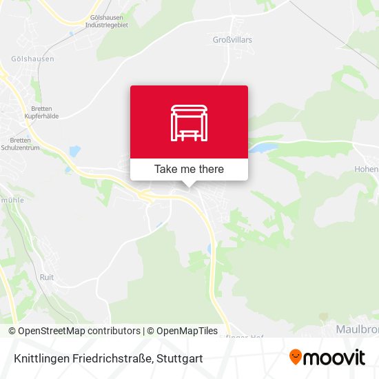 Knittlingen Friedrichstraße map