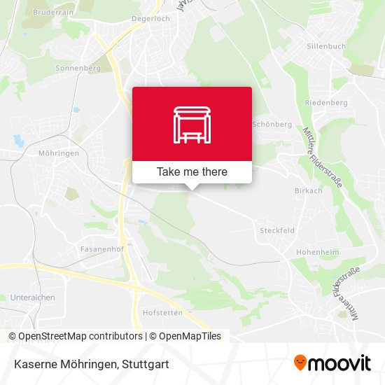 Kaserne Möhringen map