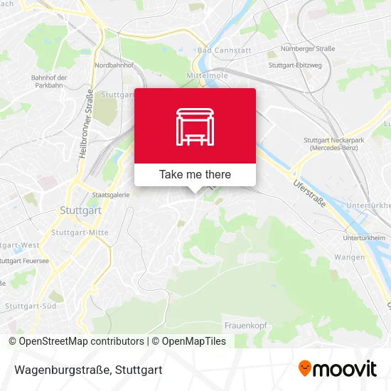 Карта Wagenburgstraße