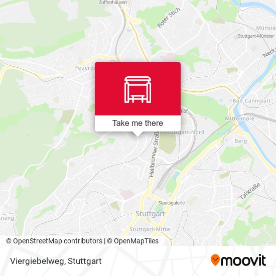 Viergiebelweg map