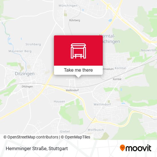 Hemminger Straße map