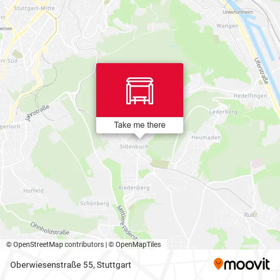 Карта Oberwiesenstraße 55