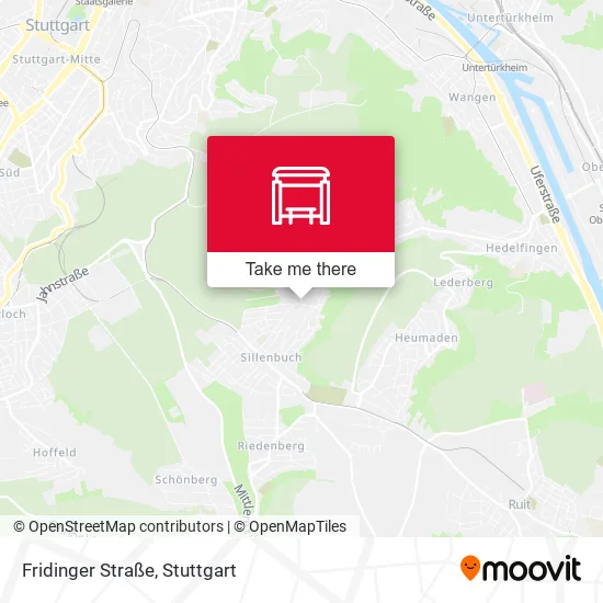 Карта Fridinger Straße