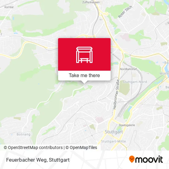 Карта Feuerbacher Weg