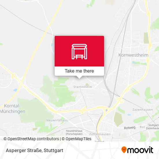 Карта Asperger Straße