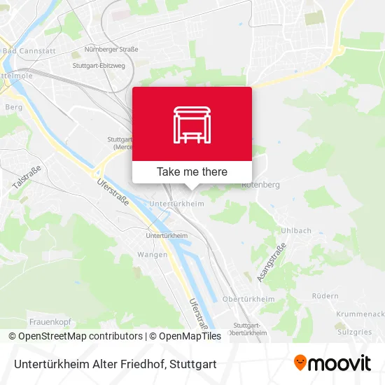 Карта Untertürkheim Alter Friedhof