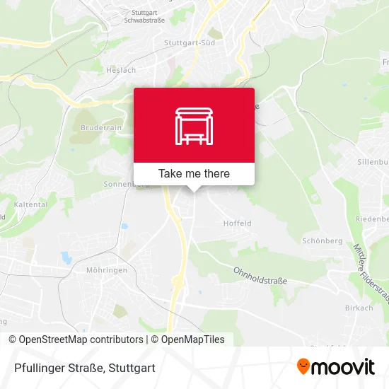 Карта Pfullinger Straße