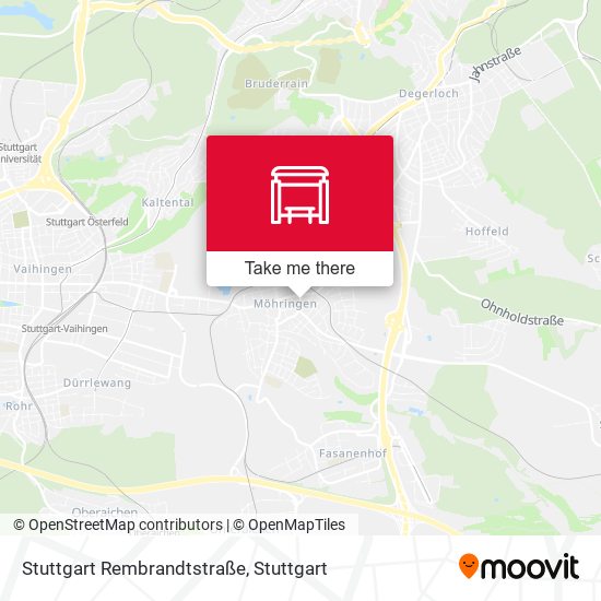 Stuttgart Rembrandtstraße map