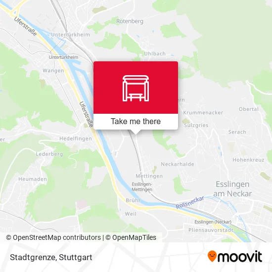 Карта Stadtgrenze