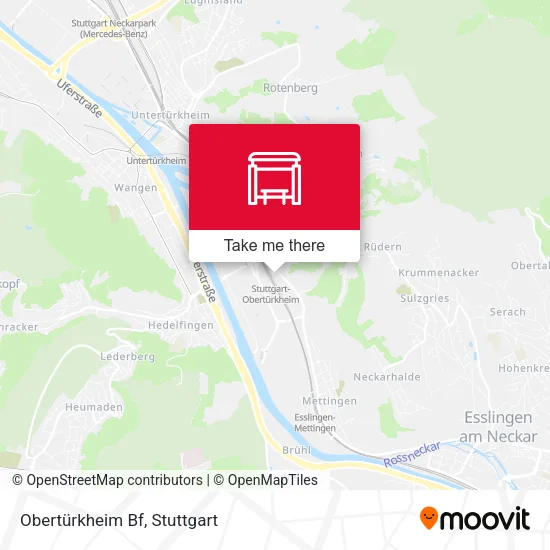 Карта Obertürkheim Bf