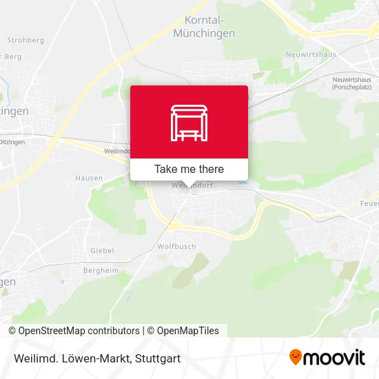 Карта Weilimd. Löwen-Markt