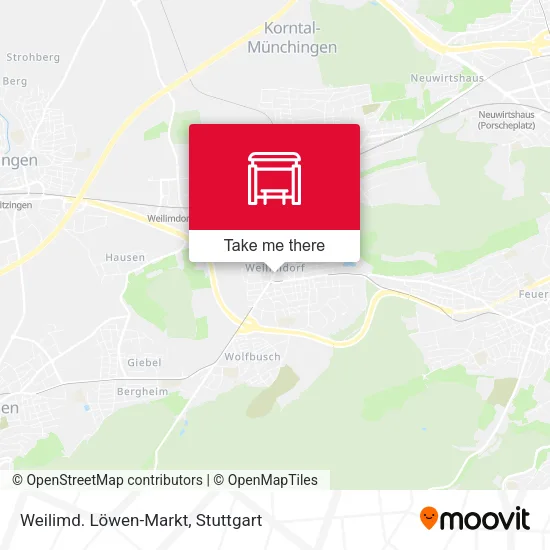 Карта Weilimd. Löwen-Markt