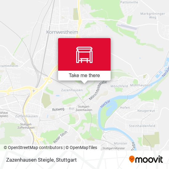 Карта Zazenhausen Steigle