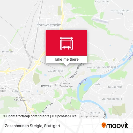 Карта Zazenhausen Steigle