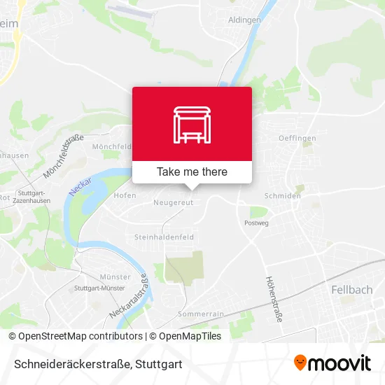 Карта Schneideräckerstraße