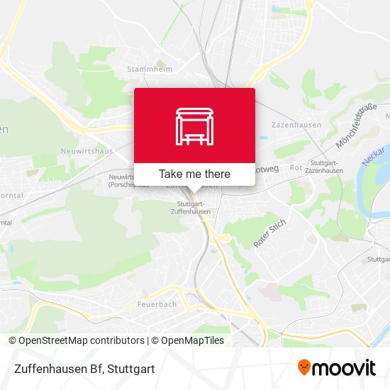 Карта Zuffenhausen Bf