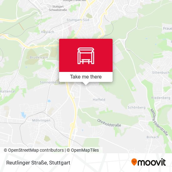 Карта Reutlinger Straße