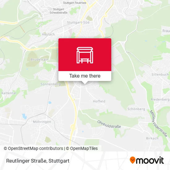 Карта Reutlinger Straße