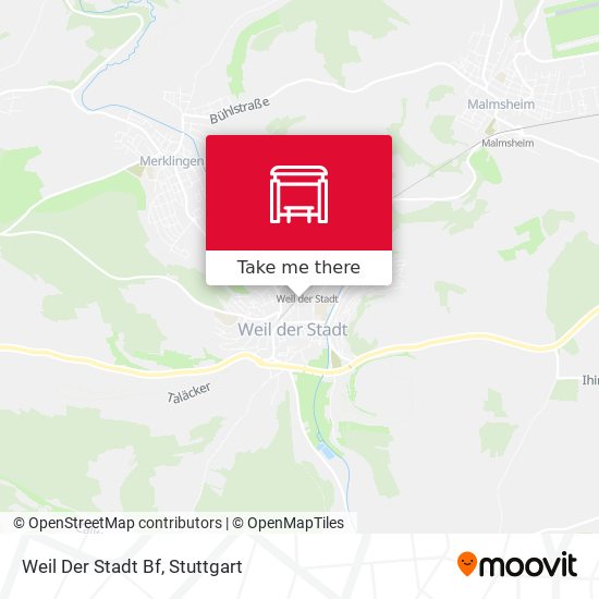 Карта Weil Der Stadt Bf