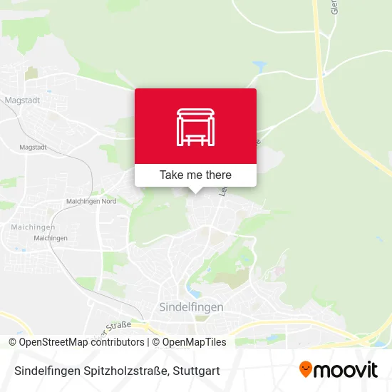 Карта Sindelfingen Spitzholzstraße