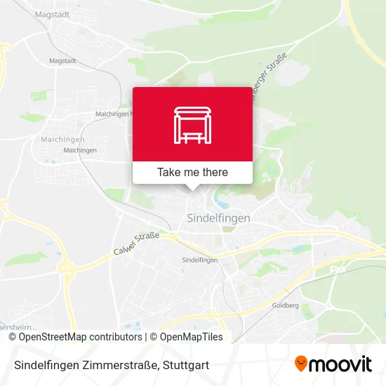 Карта Sindelfingen Zimmerstraße