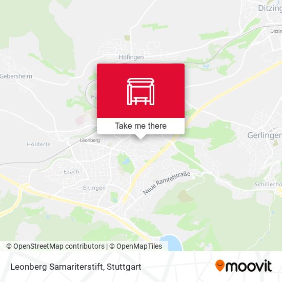 Leonberg Samariterstift map