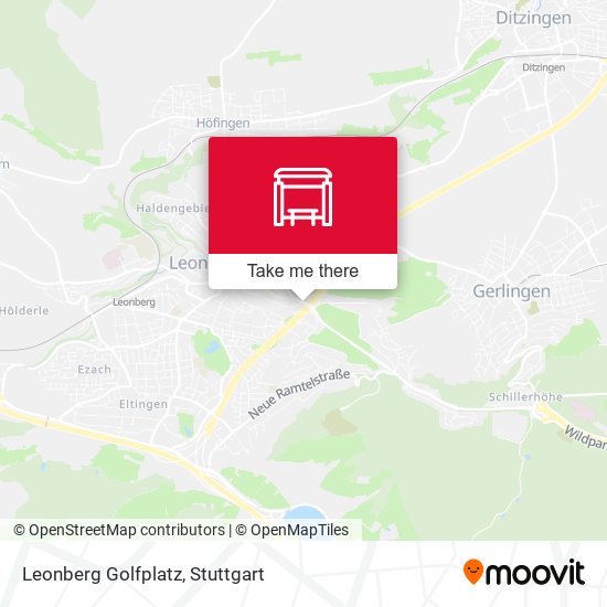 Карта Leonberg Golfplatz