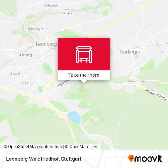 Leonberg Waldfriedhof map