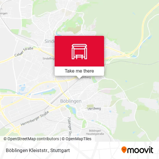 Карта Böblingen Kleiststr.