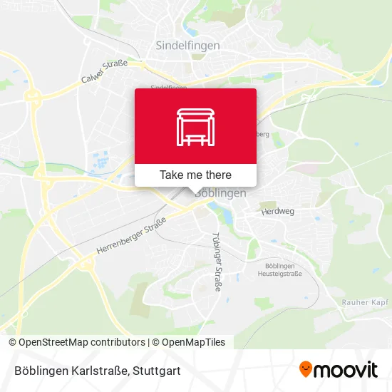 Карта Böblingen Karlstraße