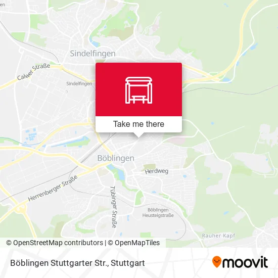 Карта Böblingen Stuttgarter Str.