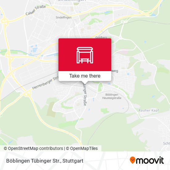Böblingen Tübinger Str. map