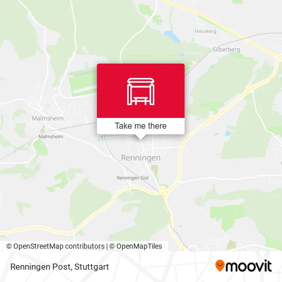 Карта Renningen Post