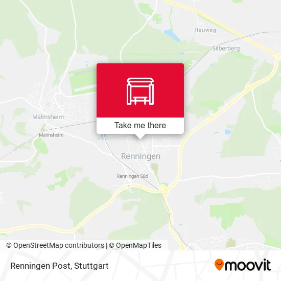 Карта Renningen Post