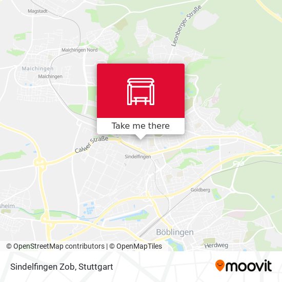 Карта Sindelfingen Zob