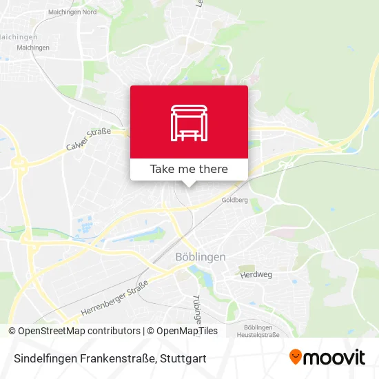 Карта Sindelfingen Frankenstraße