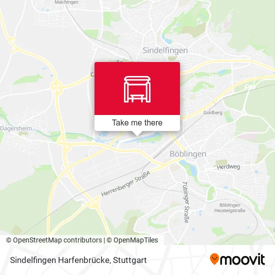 Карта Sindelfingen Harfenbrücke