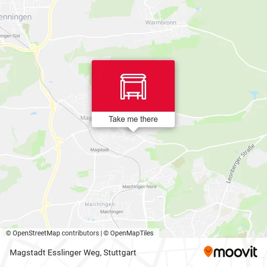 Карта Magstadt Esslinger Weg